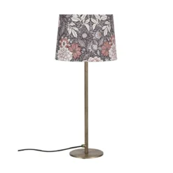 PR Home 1444501-7689 Tischleuchte Base Schirm Dahlia Braun 58cm