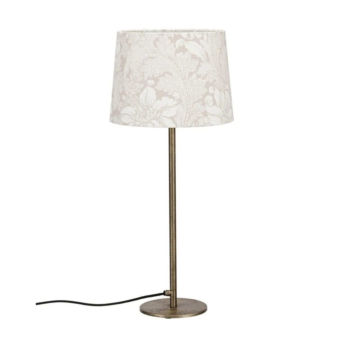 PR Home 1444501-5352 Tischleuchte Base Schirm Acanthus Beige 58cm