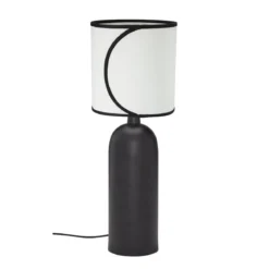 PR Home 4213503-110 Tischleuchte Carter Schirm Ava Schwarz Beige 58cm