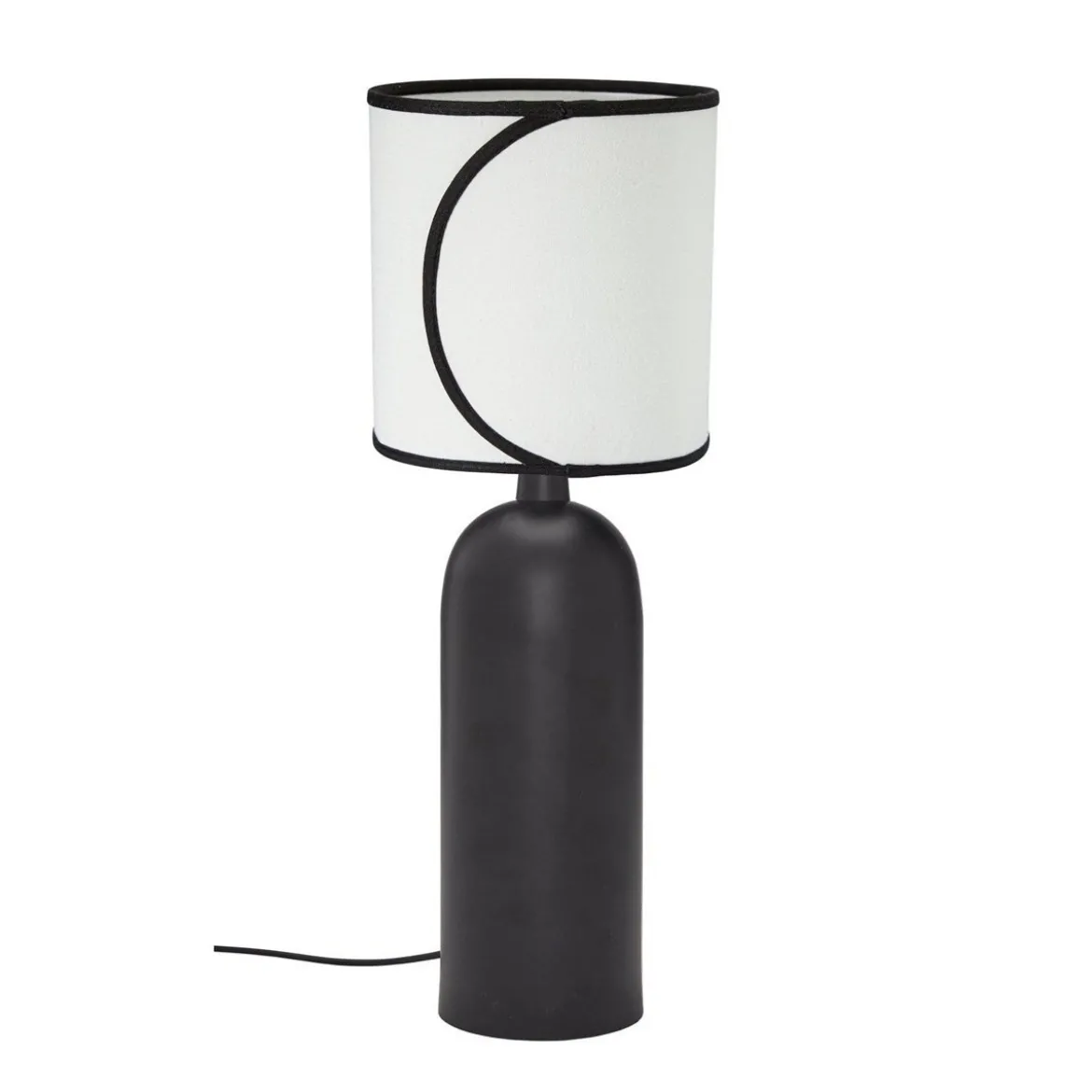 PR Home 4213503-110 Tischleuchte Carter Schirm Ava Schwarz Beige 58cm