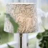 PR Home 71002-2046 Tischleuchte Liam messing Stoffschirm Grau 59cm