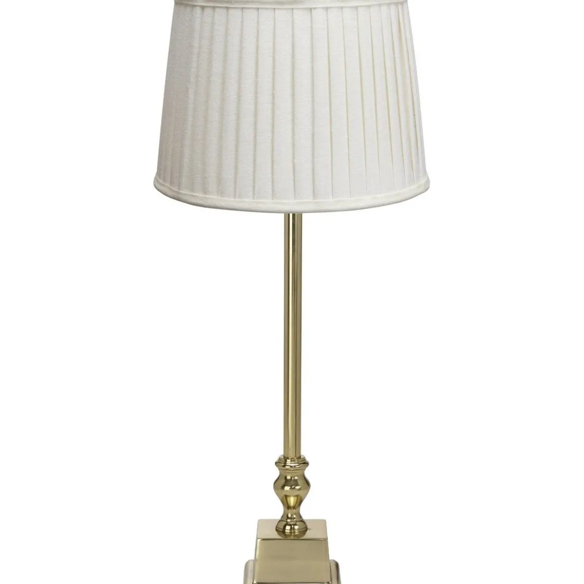 PR Home 1163602202301 Tischleuchte Linné Gold Schirm Cremefarben 51cm