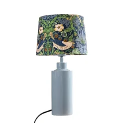 PR Home 4163282-008 Tischleuchte Solo Denim Stoffschirm Bunt 48cm