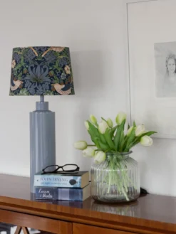 PR Home 4164482-008 Tischleuchte Solo Denim Stoffschirm Bunt 58cm