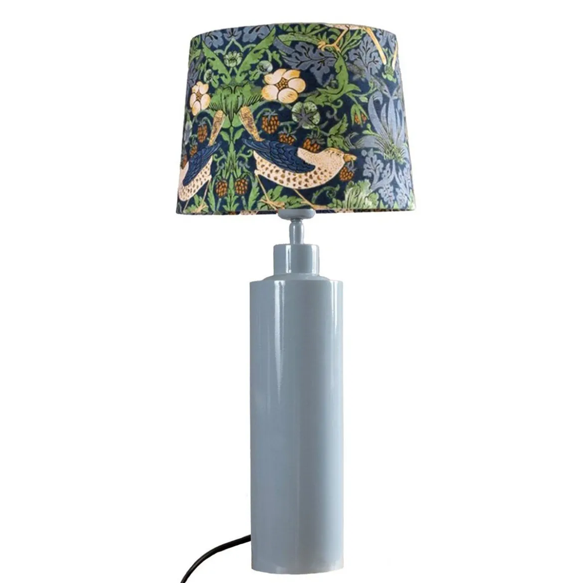 PR Home 4164482-008 Tischleuchte Solo Denim Stoffschirm Bunt 58cm