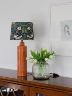PR Home 4164434-008 Tischleuchte Solo Orange Stoffschirm Bunt 58cm