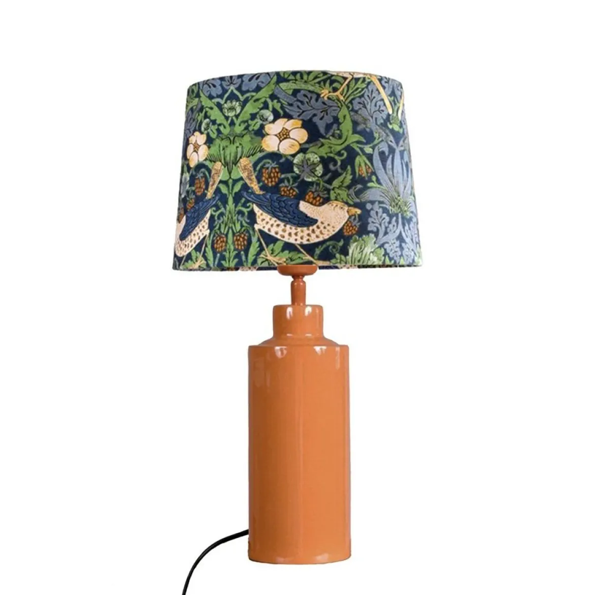 PR Home 4163234-008 Tischleuchte Solo Orange Stoffschirm Bunt 48cm