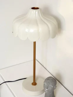 PR Home 2835018 Tischleuchte Wells Beige Gold 50cm