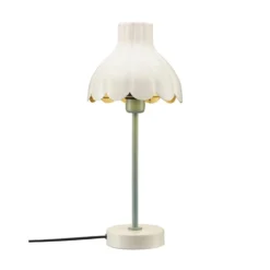 PR Home 4424710 Tischleuchte Wera Weiß Grün 47cm