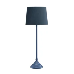 PR Home 70067-420088 Tove Tischleuchte blau Schirm Samt