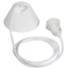 PR Home TT-01-N Baldachin mit Kabel und Fassung E27 weiß 210cm