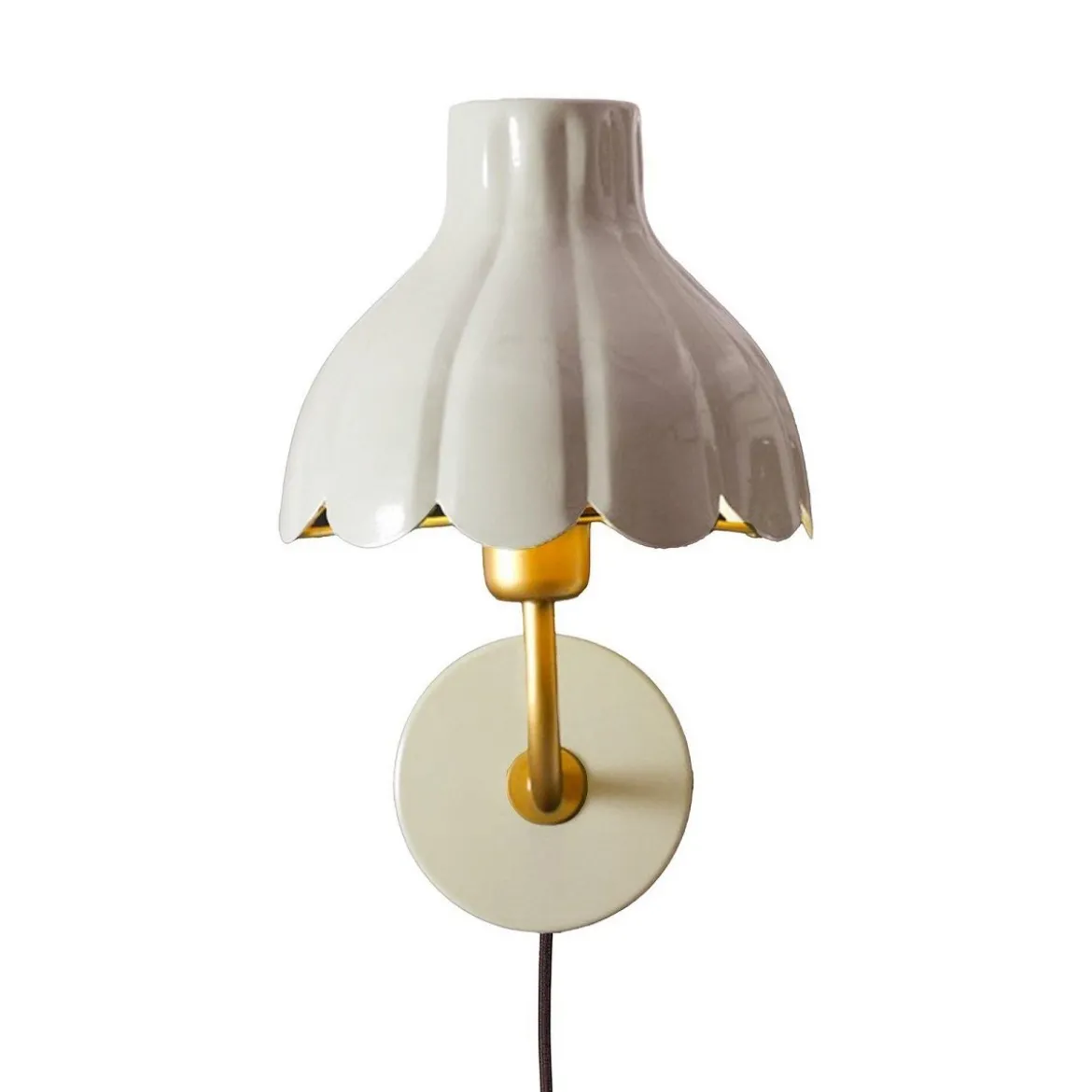 PR Home 2832108 Wandleuchte Wells Beige Gold 21cm