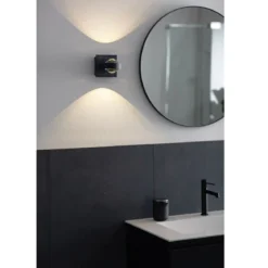 SCHÖNER WOHNEN-Kollektion LED Wandleuchte Lense sandschwarz CCT 830033