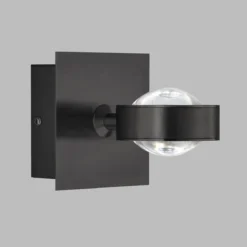 SCHÖNER WOHNEN-Kollektion LED Wandleuchte Lense sandschwarz CCT 830033