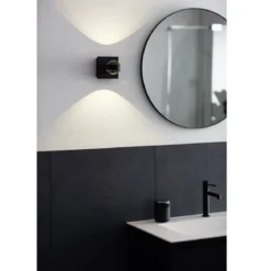 SCHÖNER WOHNEN-Kollektion LED Wandleuchte Lense sandschwarz CCT 830033