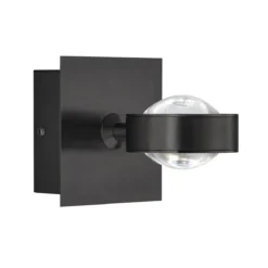 SCHÖNER WOHNEN-Kollektion LED Wandleuchte Lense sandschwarz CCT 830033