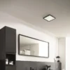 SCHÖNER WOHNEN-Kollektion LED Deckenleuchte Bad Flat 30 eckig schwarz weiß 820103