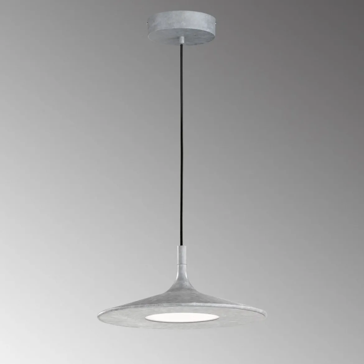 SCHÖNER WOHNEN-Kollektion LED-Pendelleuchte SLIM 3-Step dimmbar betonfarben 860025
