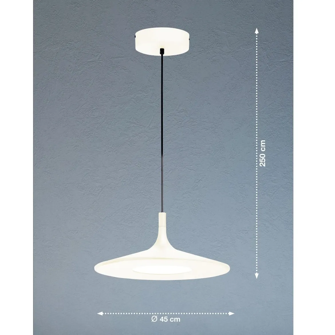 SCHÖNER WOHNEN-Kollektion LED-Pendelleuchte SLIM 3-Step dimmbar sandweiß 860027