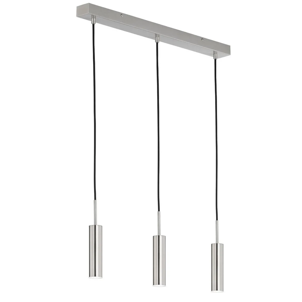 SCHÖNER WOHNEN-Kollektion LED-Pendelleuchte STINA 3-Spots dimmbar nickelfarben 860011