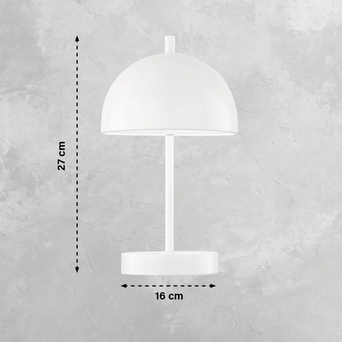 SCHÖNER WOHNEN-Kollektion LED Akku Tischleuchte Kia weiß CCT 850214