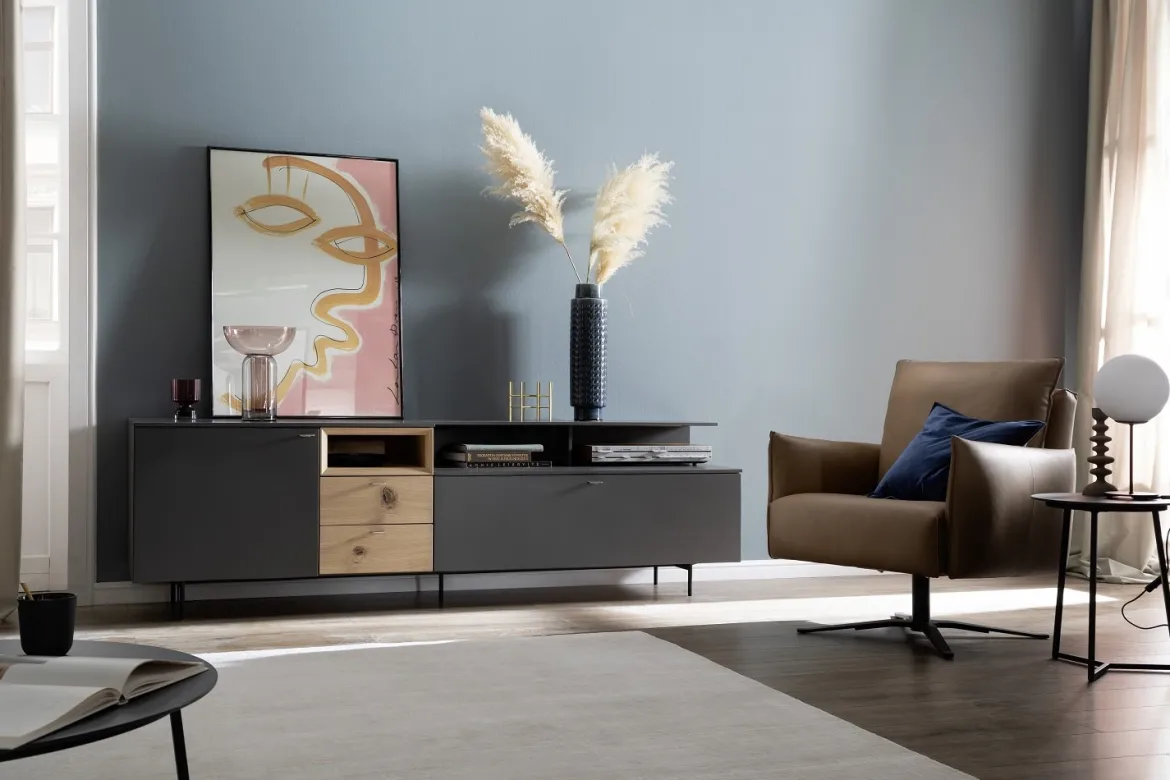 SCHÖNER WOHNEN-Kollektion Tischleuchte Palais schwarz matt 850138