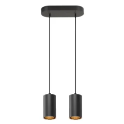 SLV 1006433 ASTO TUBE Pendelleuchte 2-flammig GU10 schwarz