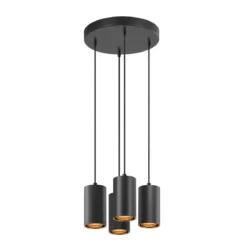 SLV 1006437 ASTO TUBE Pendelleuchte 4-flammig GU10 schwarz