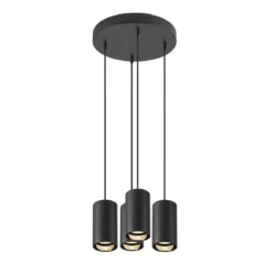 SLV 1006437 ASTO TUBE Pendelleuchte 4-flammig GU10 schwarz