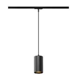 SLV 1010099 ASTO TUBE Pendelleuchte für Hochvolt-Stromschiene 1Phasen schwarz GU10