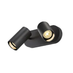 SLV 1006425 ASTO TUBE Spotstrahler  zylindrisch 2-flammig GU10 schwarz