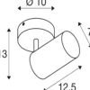 SLV 1006423 ASTO TUBE Spot zylindrisch 1-flammig GU10 schwarz
