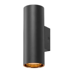 SLV 1006443 ASTO TUBE Wandaufbauleuchte zylindrisch 2-flammig GU10 schwarz