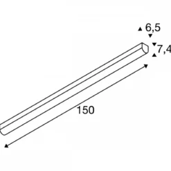 SLV 631339 BENA LED 150 Deckenleuchte weiss 3000K