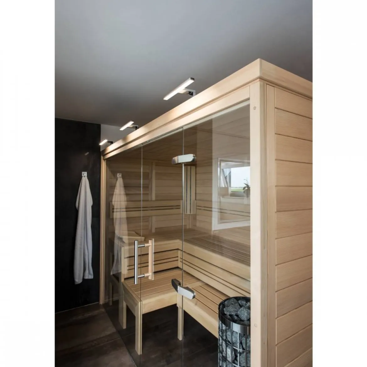SLV 1000777 DORISA 30 Spiegelleuchte LED 4000K kurz chrom IP44