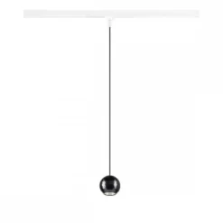 SLV 1010325 DYSKO Pendelleuchte für Stromschiene 1-Phasen 2700K 36° weiß schwarz