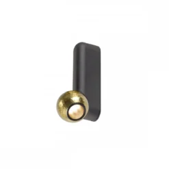 SLV 1010300 DYSKO Wand- und Deckenaufbauleuchten 2700K 1-flammig schwarz gold