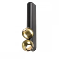 SLV 1010306 DYSKO Wand-und Deckenaufbauleuchte 2700K 2-flammig schwarz gold