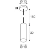 SLV 1008134 ENOLA® Pendelleuchte matt gold E27