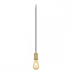 SLV 1010421 FITU PD Pendelleuchte ribbed 1-flammig Gold E27