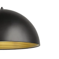 SLV 1008536 FORCHINI M 40 Pendelleuchte schwarz gold E27