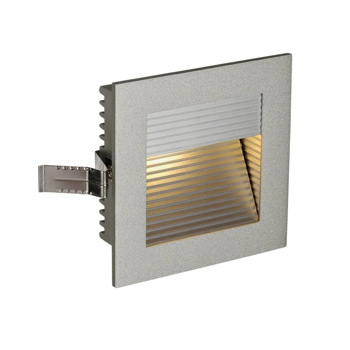 SLV 111292 FRAME CURVE LED Einbauleuchte eckig silbergrau 3000K 60lm