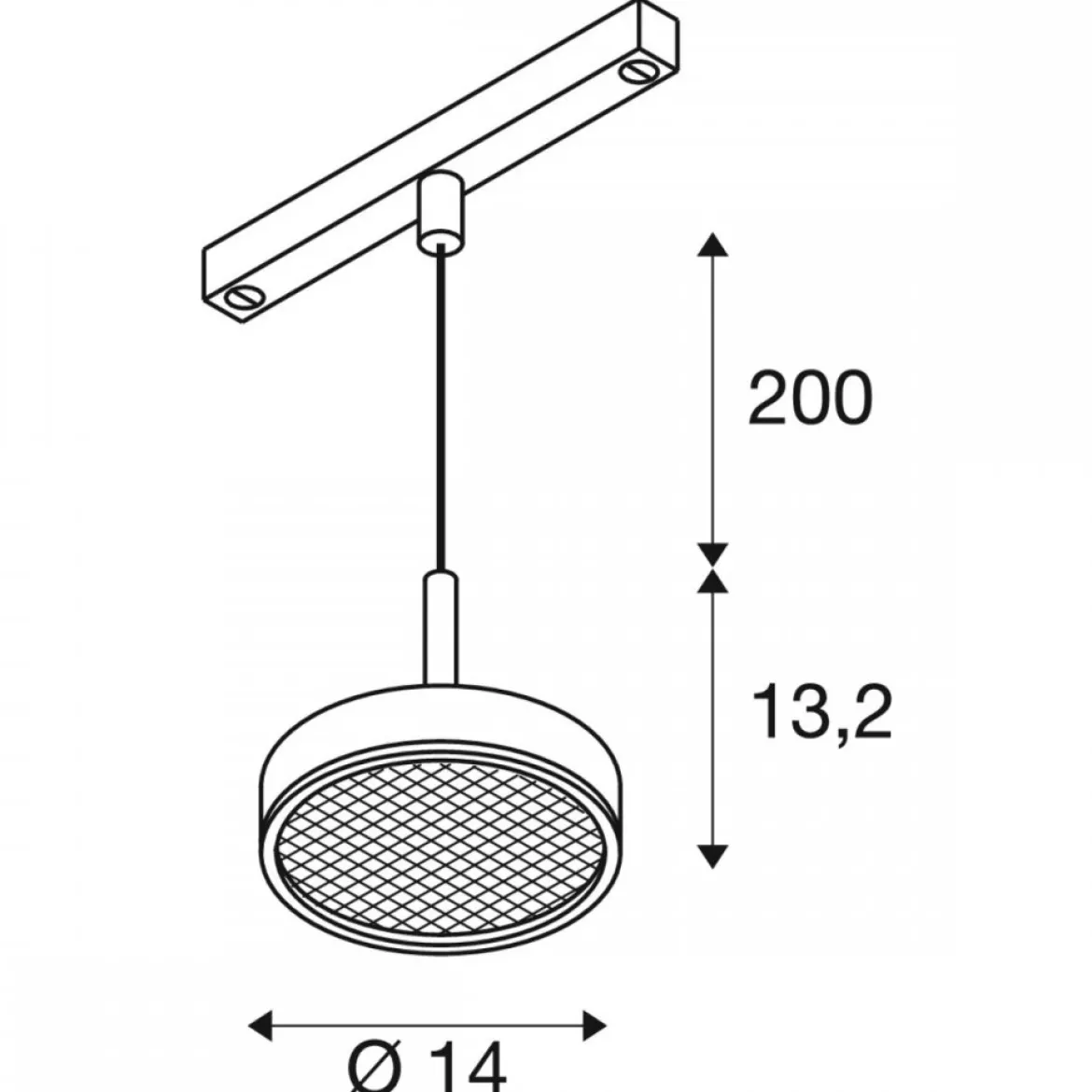 SLV 1009018 GRIP! FLAT 48V Pendelleuchte CCT schwarz 430lm