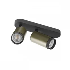 SLV 1009098 GRIP! L Deckenleuchte double zylindrisch 6W GU10 bronze schwarz