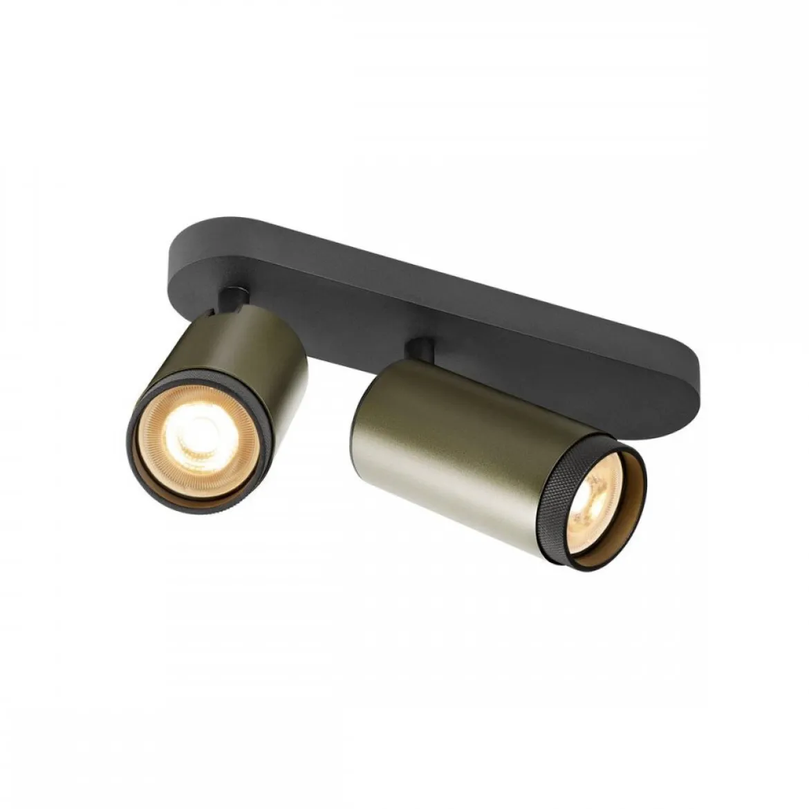 SLV 1009098 GRIP! L Deckenleuchte double zylindrisch 6W GU10 bronze schwarz