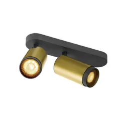 SLV 1009099 GRIP! L Deckenleuchte double zylindrisch 6W GU10 gold schwarz