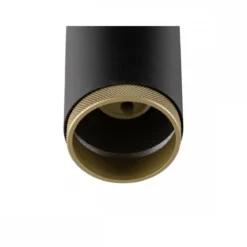 SLV 1009093 GRIP! L Deckenleuchte single zylindrisch 6W GU10 schwarz gold