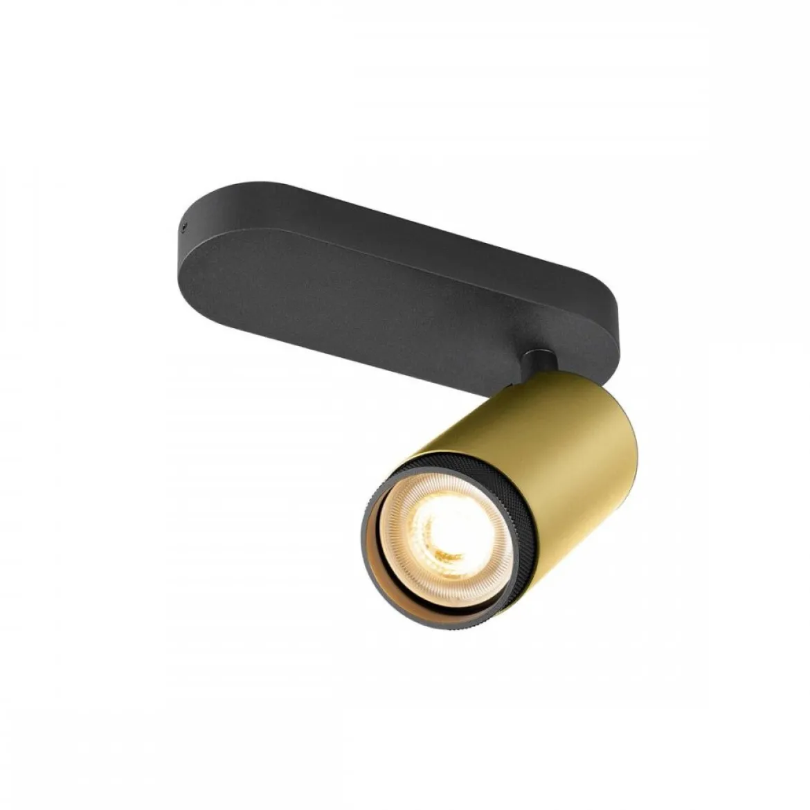 SLV 1009095 GRIP! L Deckenleuchte single zylindrisch 6W GU10 gold schwarz