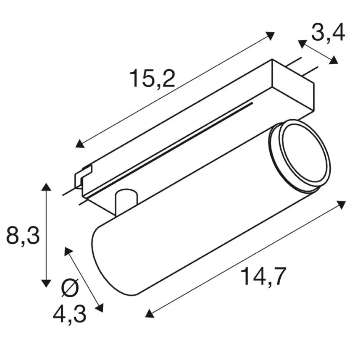 SLV 1008432 GRIP! M 1-Phasen Spot zylindrisch 2000-3000K 15W Dim-to-Warm PHASE 42° schwarz gold