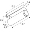 SLV 1008434 GRIP! M 1-Phasen Spot zylindrisch 2000-3000K 15W Dim-to-Warm PHASE 42° gold schwarz